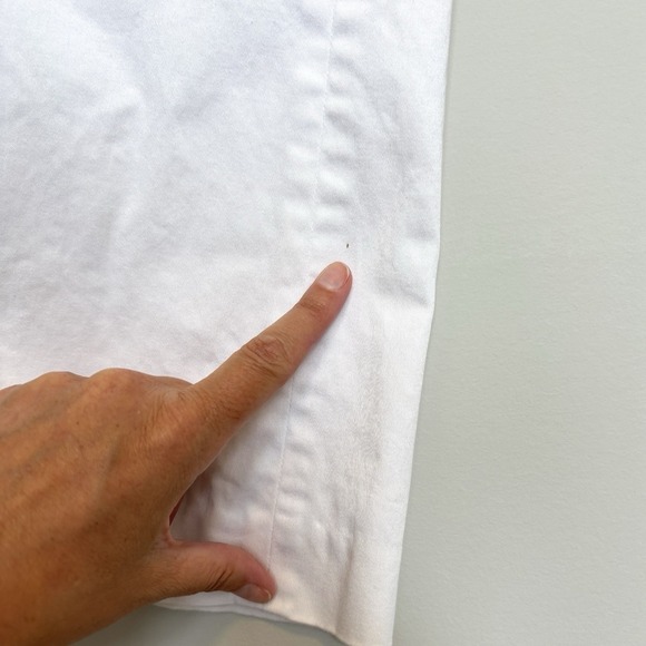 Jacob Women's Size 5/6 Wide Leg Pant White Trouser Business Chic Feminine - Picture 6 of 9